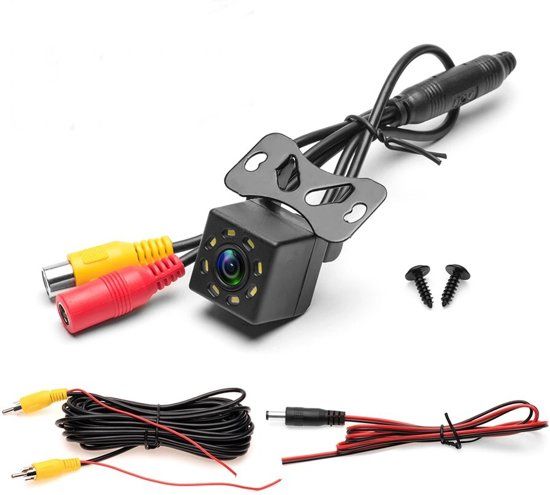 HD Achteruitrijcamera universeel night vision met 8 leds. Parkeer camera