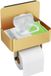 OEM RVS-wc-spoelsysteem met opbergruimte en dispenser, goudkleurig