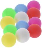 SportX Set de balles de tennis de table - 12x balles - plastique - couleurs mélangées - balles de ping-pong