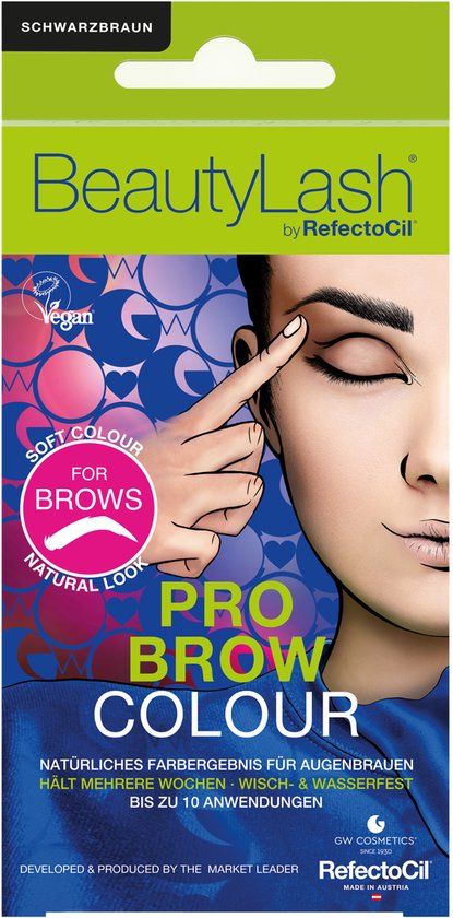 Refectocil BEAUTYLASH PRO BROW COLOR eyebrow tint kit #Moreno - Bruin - 30 ml - Oostenrijk