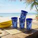 Stitch Set de 4 gobelets de boisson de 350 ml avec motif Stitch gobelet réutilisable gobelet en plastique bleu