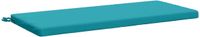vidaXL Bankkussen SOEST 100% Polyester Turquoise 110 x 50 x 5 cm