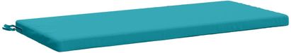 vidaXL Bankkussen SOEST 100% Polyester Turquoise 110 x 50 x 5 cm