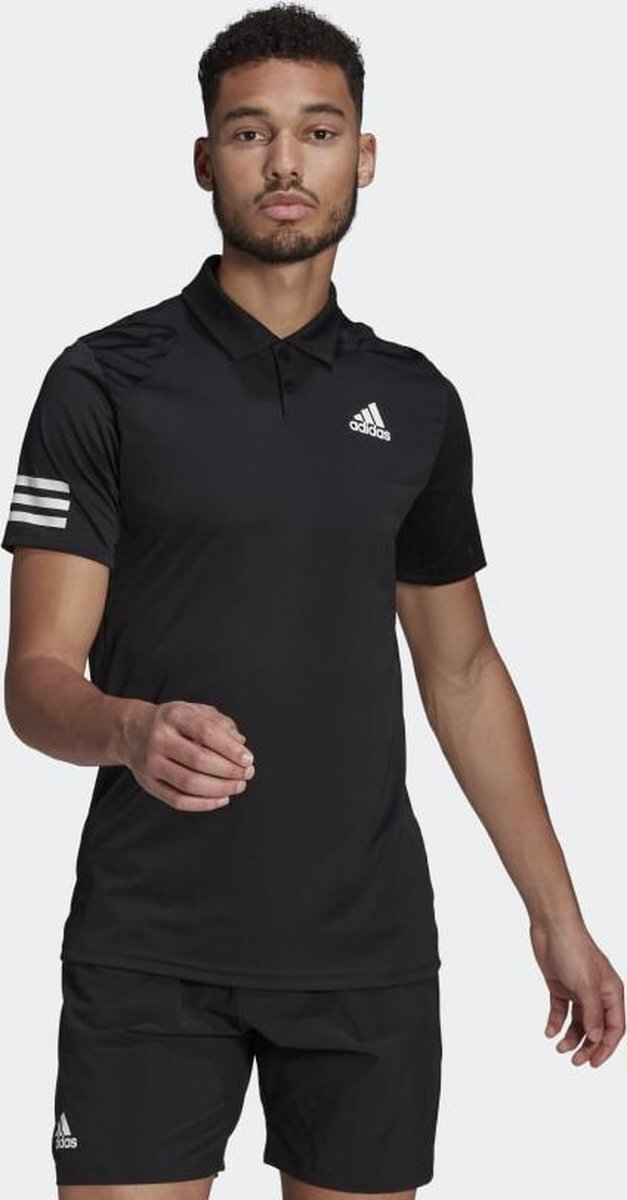 Adidas Club 3 -Stripes Sportpolo Heren - Maat M