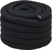 vidaXL Multifunctioneel touw 50 mm 25 m Zwart PP