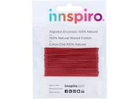 Katoenen koord, gewaxt, fuchsia, 1,0 mm, 5 m.