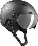 Black Crevice Skihelm met Vizier - Maat S - Zwart