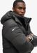 Superdry Lange Pufferjas van Ripstopmateriaal Heren Zwart Rooster Maat S