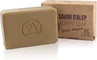 ALEPEO Aleppo-zeep, natuurlijke zeep met 20% laurierolie voor lichaam en haar, 100% veganistisch, handgemaakt, zonder palmolie, zonder plastic, ECOCERT COSMOS NATURAL