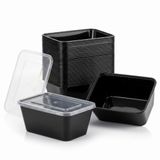 Merkloos / Sans marque KURTT 100 stuks 1000ml Meal prep bakjes
