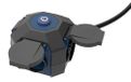 SIMON - Verlengkabel met 4 geaarde stopcontacten, 16 A, 230 V ~ en 1,4 m, kabel H07RN-F 3G1,5 mm², zwart/blauw.