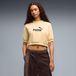 PUMA Essentials Elevated Nr. 1 Logo Relaxed Sweatshirt pour femmes S, Buttercream Yellow