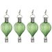 Cepewa LED ballonhanger - 4x - groen - H17 cm - luchtballon - tuinverlichting/buitenlamp