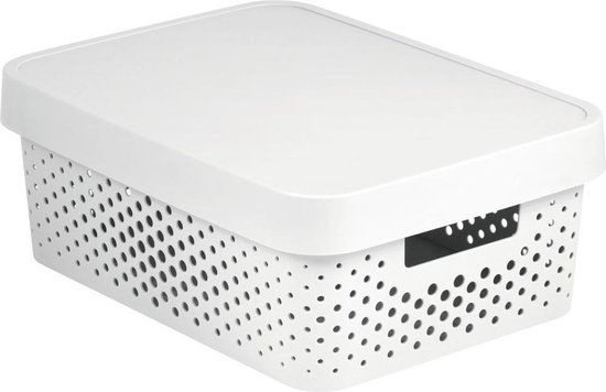 CURVER Opengewerkte container met Infinity deksel - 11L - wit