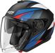 Nolan N40-6 Duetto 343, casque ouvert, Noir Mat/Blanc/Rouge/Bleu, XXL