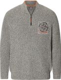 Jan Vanderstorm herren Trui - 72/74 - grijs - Plus Size