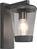TRIO LEUCHTEN Cavado - Wandlamp - IP44 - Antraciet - Aluminium - E27