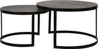 Light & Living Salontafel Trelo - Antiek Brons - Set van 2 - Ø62+Ø76cm