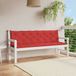 vidaXL Coussin de banc de jardin 200x(50+50)x7 cm tissu oxford rouge