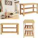 vidaXL Schoenenrek - 3-laags - 70x27,5x45 cm - Bamboe - Bruin
