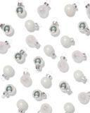 HEMA Boules de Noël en verre blanches - 36 pièces