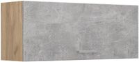 Vicco Hangkast R-Line, Beton/Goudkleurig Eiken, 100 cm Plat