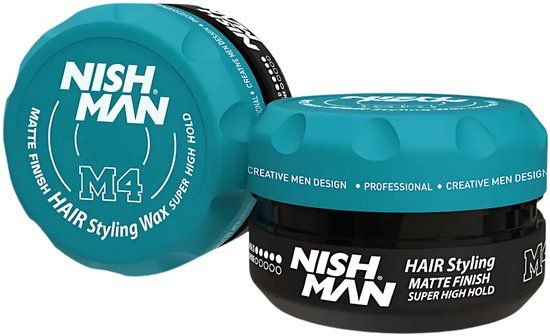 Nishman M4 Matte Haarwax - Ultra Sterke Hold - voor Mannen