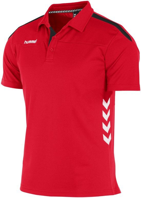 Hummel Valencia Polo Sportpolo Heren - Red-Black