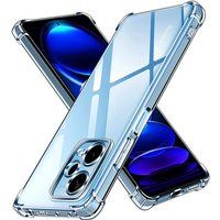 Phonillico® Hoesje voor Xiaomi Redmi Note 12 PRO PLUS 5G / Redmi Note 12 PRO+ 5G - Schokbestendig Beschermend Zacht TPU Transparant