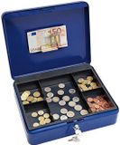 Wedo Geldkist - Blauw - Staal - 30 x 24 x 9 cm