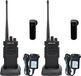 Retevis RT29D Digitalfunkgerät, wasserdichtes Funkgerät, IP67, Bluetooth, 3200 mAh, DMR, Schwarz, 2 Stück