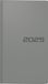 BRUNNEN Zakagenda model 756 (2025), 2 pagina's = 1 week, A6, 144 pagina's, balacron-omslag, grijs