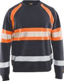 Blåkläder Sweater High Vis 3359-1158 - Medium Grijs/ High Vis Oranje - XL