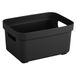 Sigma Home 09300612 Boîte de rangement rectangulaire noir 2,5 L