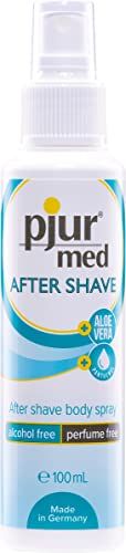 pjur med AFTER SHAVE spray - Verzorgingsspray voor vrouwen & mannen - aloë vera voor zachte huidverzorging - helpt tegen scheerbrand (100ml)