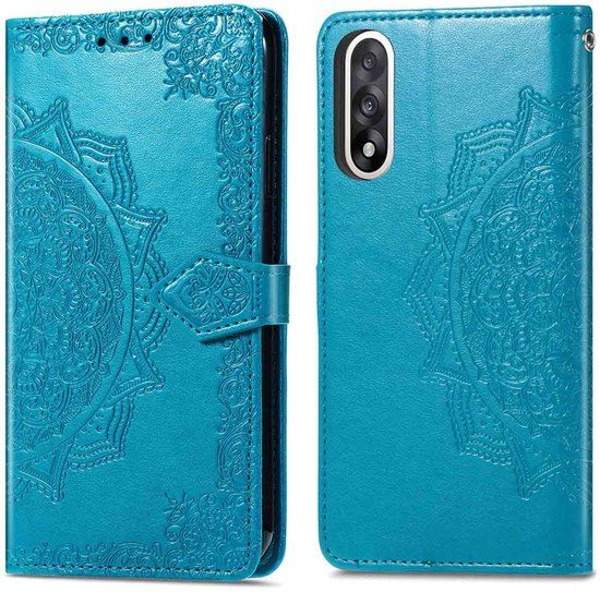 imoshion Hoesje - Geschikt voor OnePlus Nord 5 - Mandala Bookcase - Turquoise