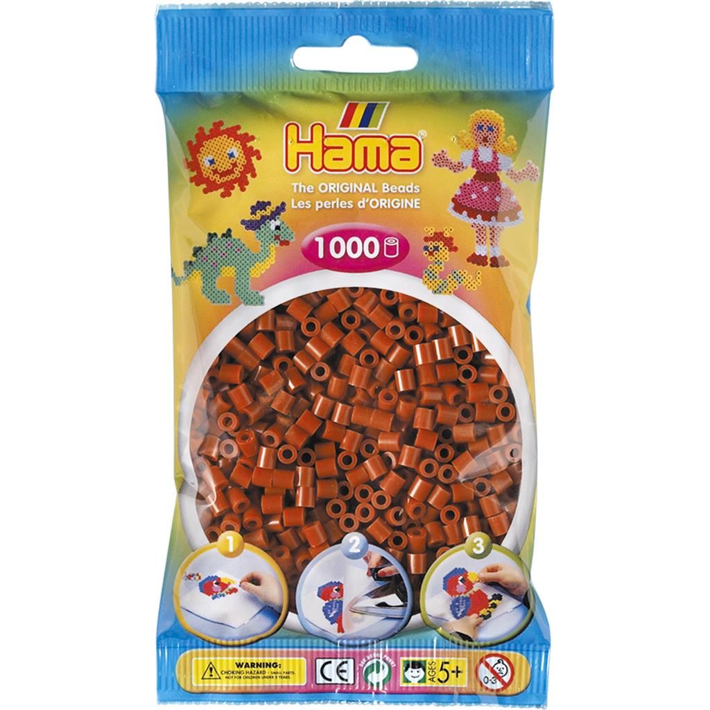 Hama - Strijkkralen Kastanje Bruin (1000 stuks)
