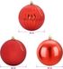 vidaXL Set de boules de Noël XXL 3 pièces Rouge Ø 25 cm Plastique