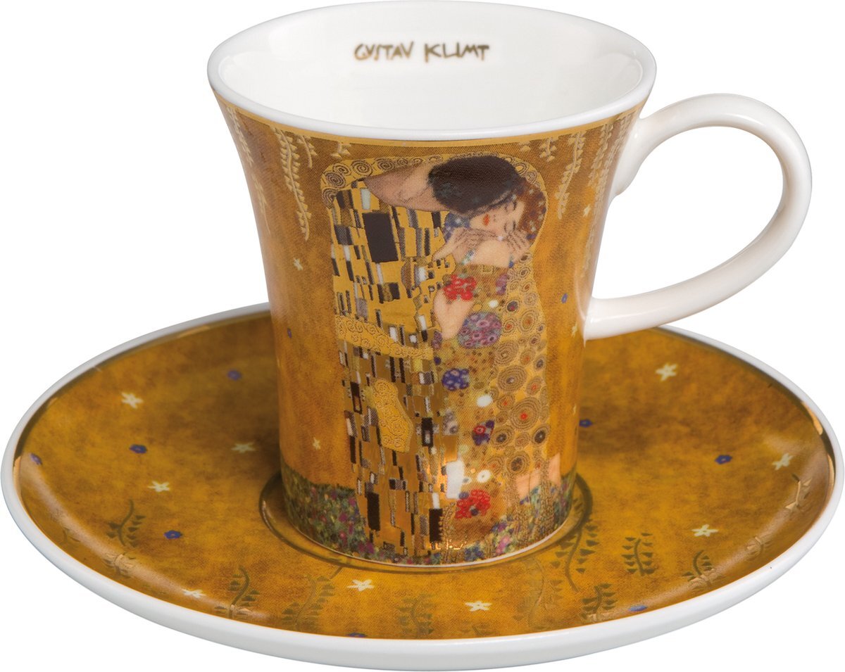 GOEBEL Gustav klimt: De kus - espressokop