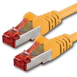 1aTTack CAT6 7683038 5m Ethernetkabel Gigabit LAN-netwerkkabel RJ45 CAT.6-kabel Patch kabel SFTP PIMF 1000 Mbit/s Geel