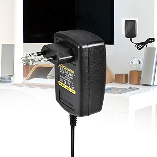 Sharainn Universele AC 1A voeding, AC100-240V naar DC 24V AC adapter wandlader 5,5 * 2,1 mm (Europese standaard (100-230V))