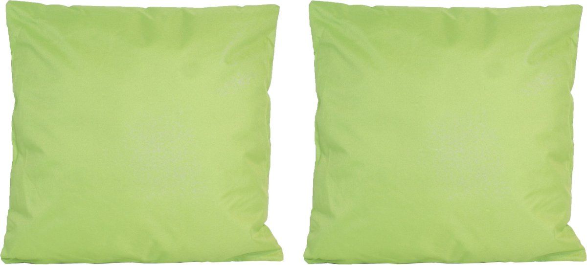 Anna's Collection 8x Groene Kussens 45x45cm - Binnen & Buiten - Polyester