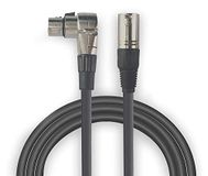 Audibax Silver Cable XLR Macho - XLR Hembra Acodado 5 Metros