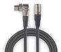 Audibax Silver Cable XLR Macho - XLR Hembra Acodado 5 Metros