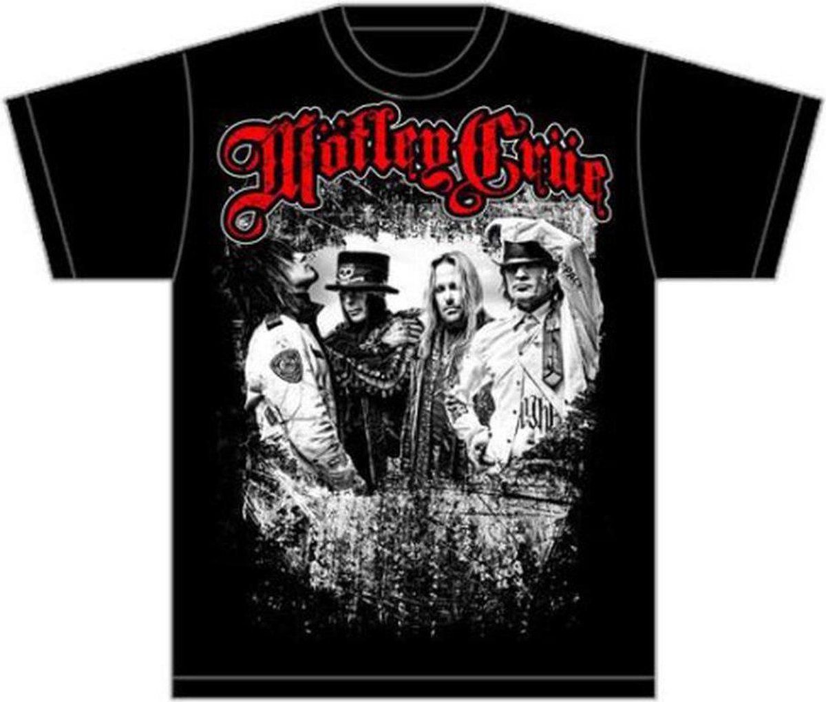 Rocks-Off Motley Crue Heren T-shirt - Zwart - XL - Greatest Hits Band Shot - Katoen