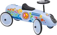 GOKI Loopauto - Flower Power - 73,5X35X40Cm - Metaal En Kunststof - 1 Jaar