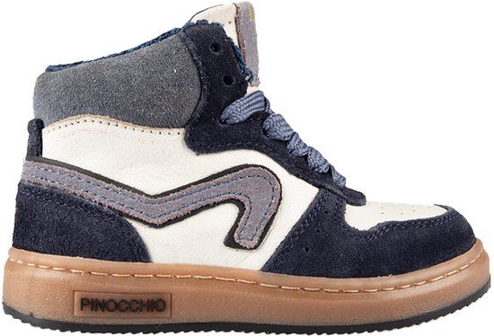 Pinocchio P1803 Lage sneakers Unisex Leer Blauw Maat 22