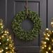 Couronne de Noël - vert - D50 cm - incl. couronne de porte en fonte Welcome - couronne de sapin
