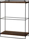 MCW Wandplank MCW-K77 - 2 planken - 50x35x17cm - donkerbruin