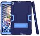 Samsung Tab A8 10,5 x200/x205 (2021) hoes met kickstand, duurzaam, zware schokdoßhybride drielaagse beschermhoes (marineblauw + blauw)